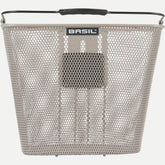 Aztec Panniers & Bags - Bilbao front bicycle basket KF nude metallic